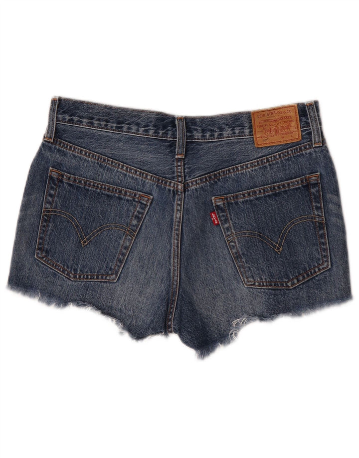 Γυναικείο σορτς Levi's 501 τζιν W28 μεσαίο μπλε βαμβακερό