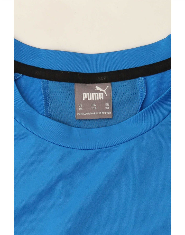 Puma Ανδρικό T-Shirt Top 2XL Μπλε