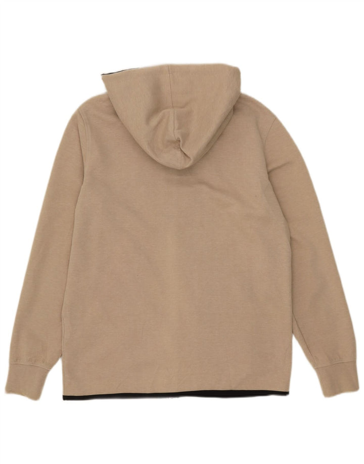 Jack & Jones Ανδρικό πουλόβερ με κουκούλα με φερμουάρ Μεγάλο μπεζ πολυεστέρα