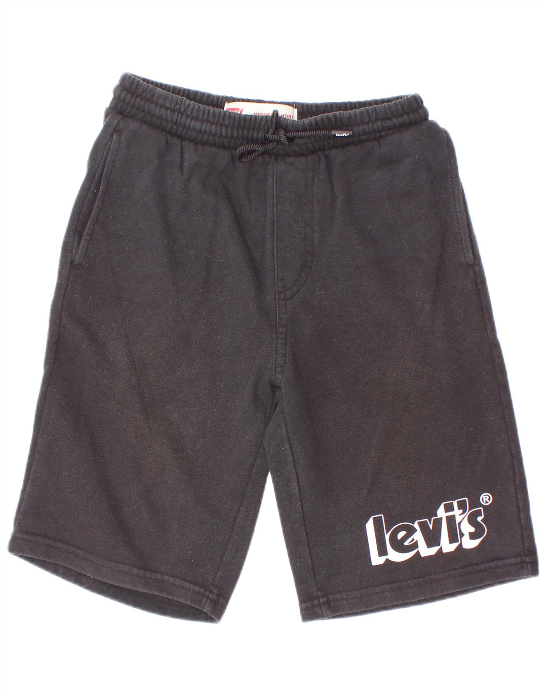 Γραφικό αθλητικό σορτς Levi's Boys 9-10 ετών μαύρο βαμβακερό