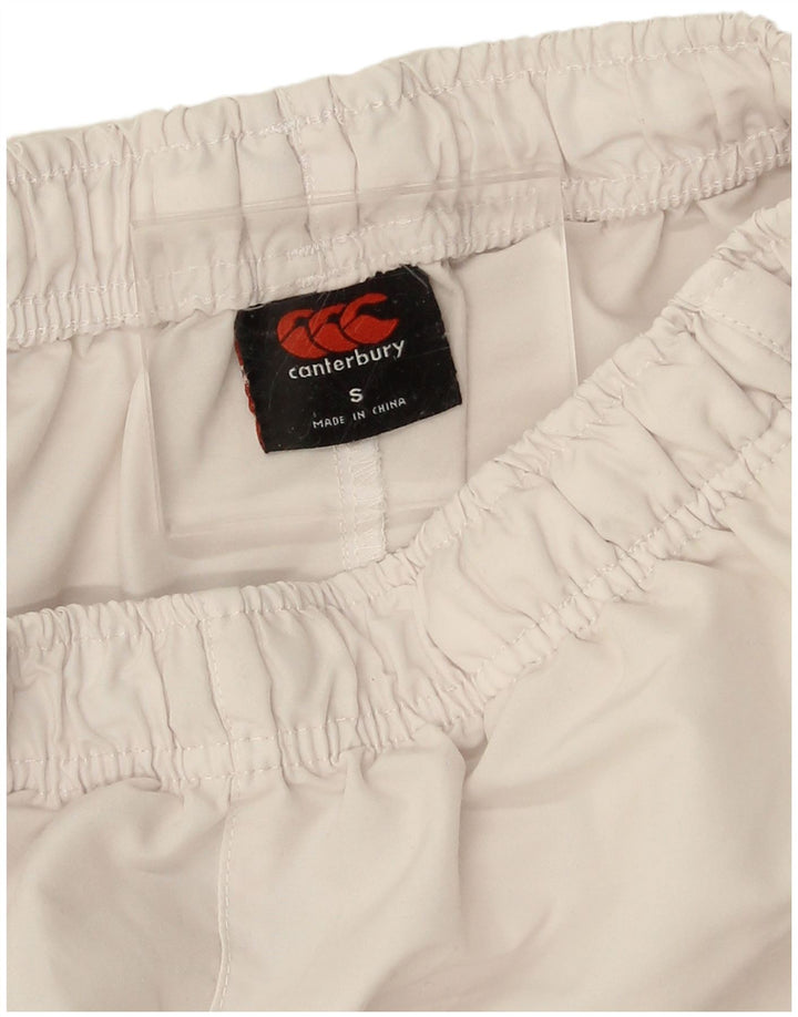 Ανδρικό γραφικό αθλητικό σορτς Canterbury Μικρό λευκό πολυεστέρα