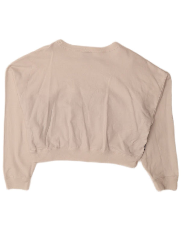 Champion γυναικεία φούτερ Crop Jumper UK 14 Medium White Colourblock