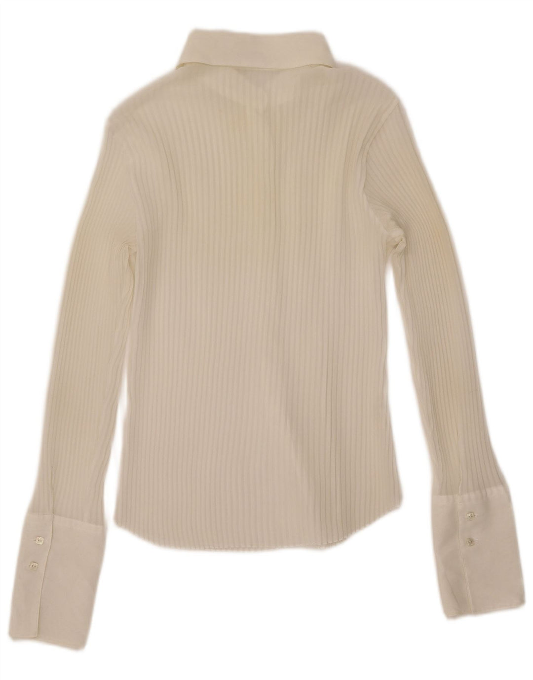 Γυναικείο πουκάμισο Benetton See Through Oversized UK 6 XS Off White Polyester