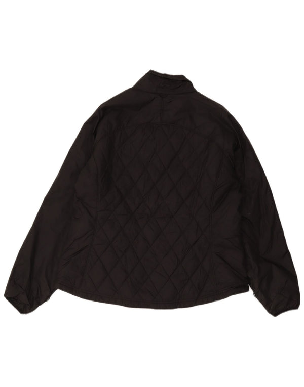 Γυναικείο καπιτονέ μπουφάν Eddie Bauer UK 18 XL μαύρο νάιλον