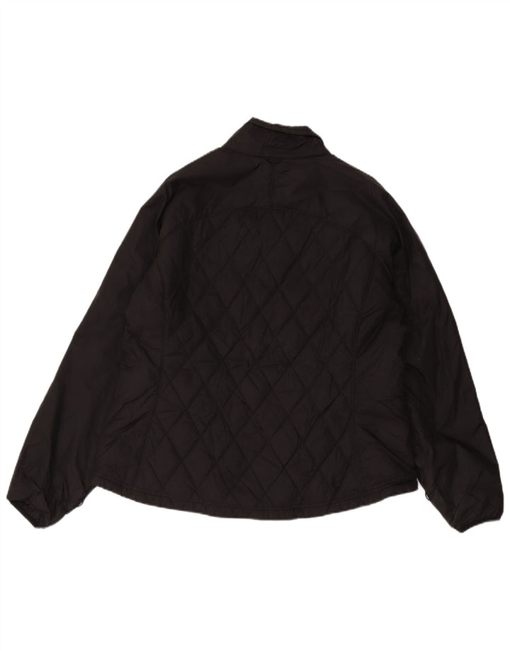 Γυναικείο καπιτονέ μπουφάν Eddie Bauer UK 18 XL μαύρο νάιλον