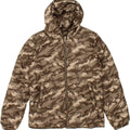 BOMBOOGIE Boys Hooded Padded Jacket 11-12 Years Brown Camouflage Nylon Vintage Bomboogie and Second-Hand Bomboogie from Messina Hembry 