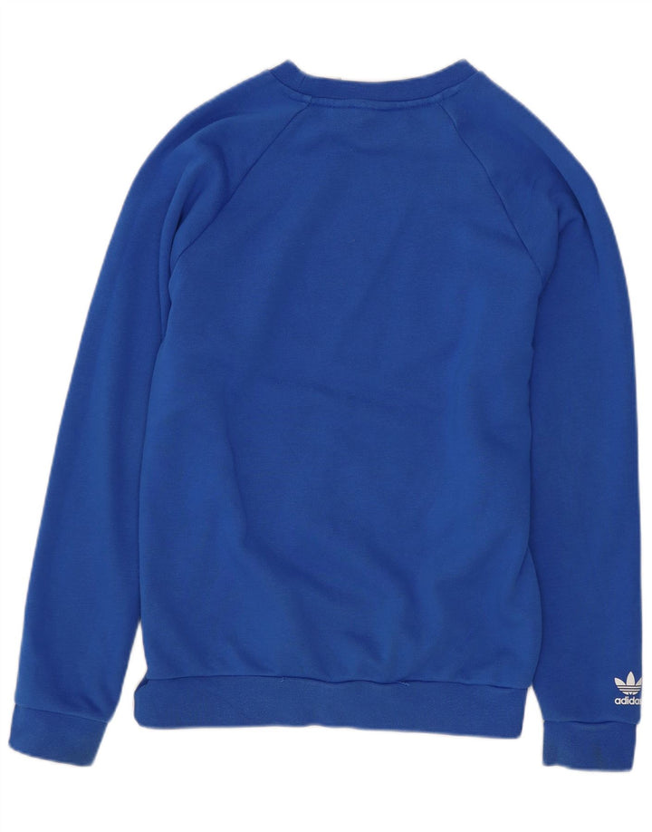 Γραφικό Φούτερ Adidas Boys Jumper 11-12 ετών Blue Crosta