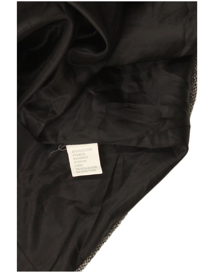Zara Γυναικείο παλτό με διπλό στήθος UK 8 Small Grey Polyester