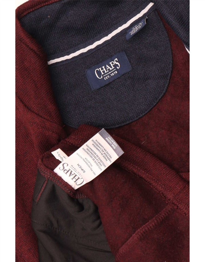 Chaps Ανδρική αθλητική φόρμα Top Jacket Μικρό Βουργουνδί Πολυεστέρας