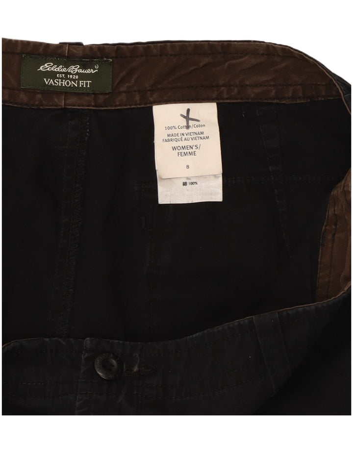 Eddie Bauer Γυναικείο παντελόνι Vashon Fit Capri US 8 Medium W30 L22 Μαύρο
