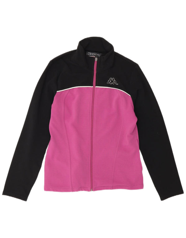 Kappa γυναικεία αθλητική φόρμα Top Jacket UK 14 Large Purple Colourblock Polyester