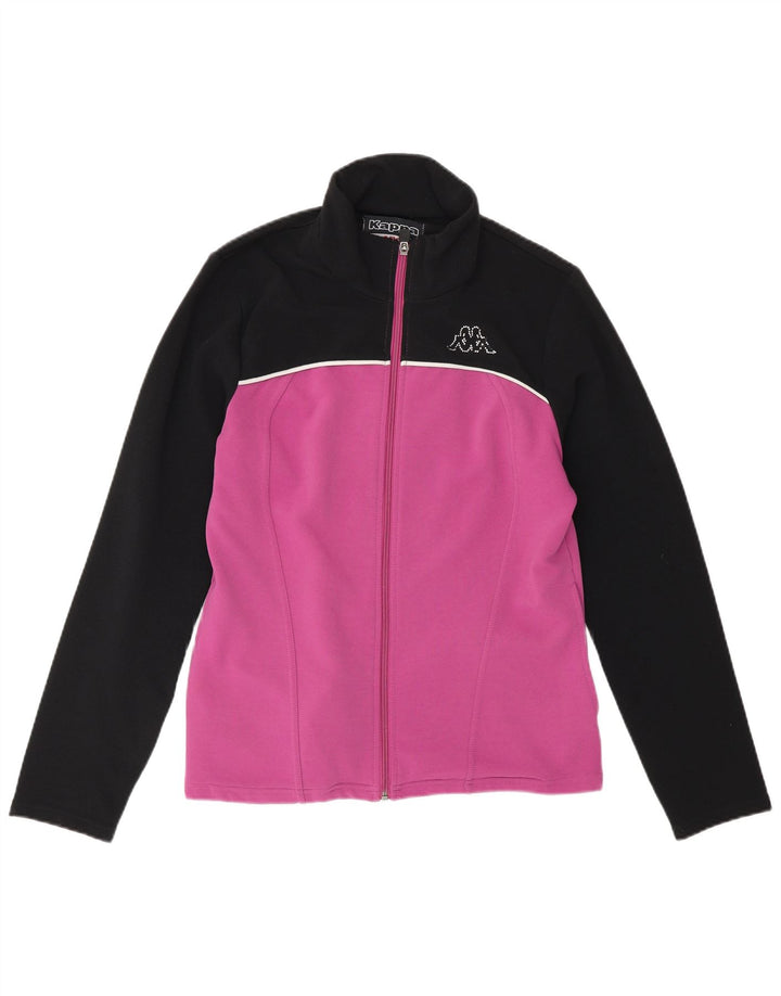 Kappa γυναικεία αθλητική φόρμα Top Jacket UK 14 Large Purple Colourblock Polyester