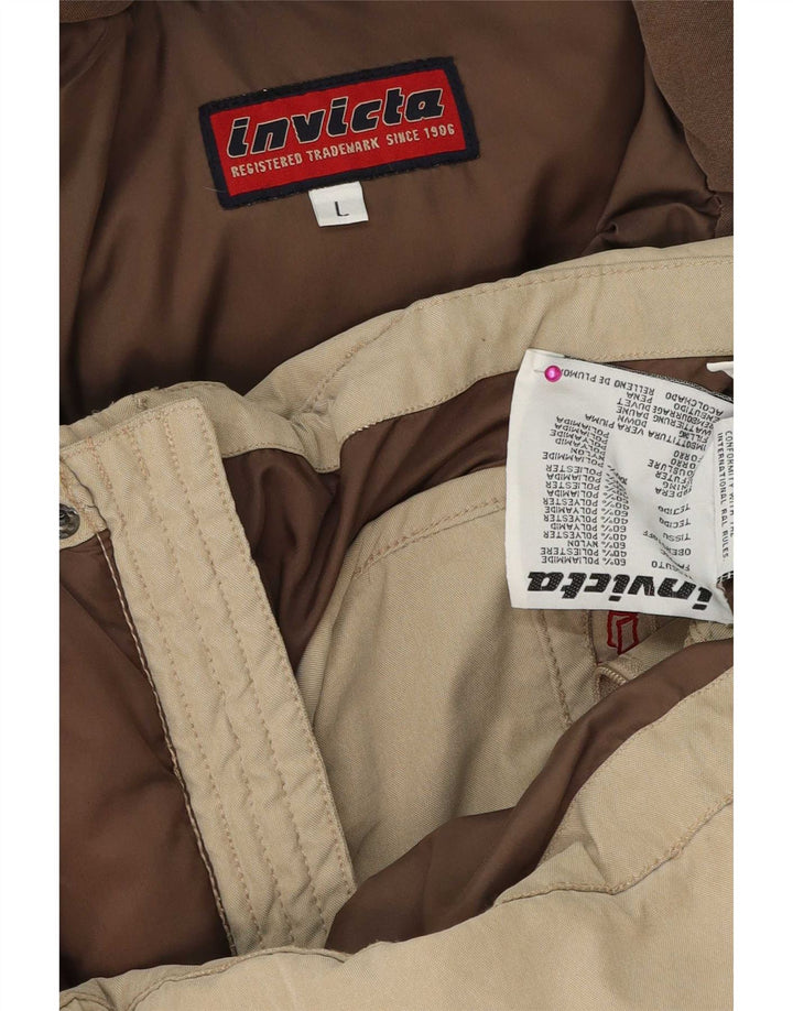Ανδρικό μπουφάν με κουκούλα Invicta UK 40 Large Beige Polyamide
