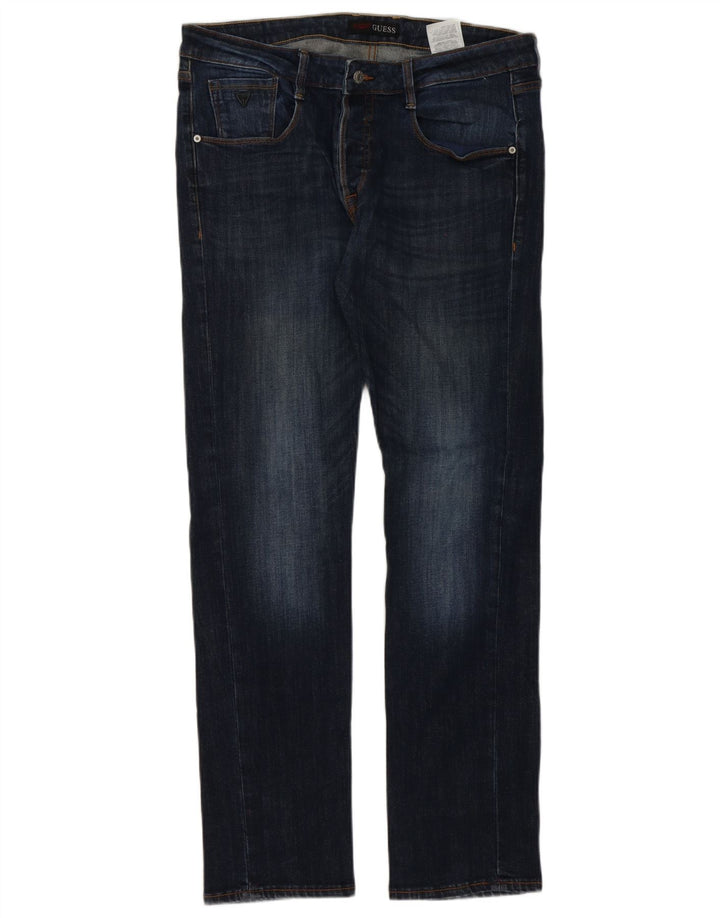 Guess Ανδρικό Slim Jeans W34 L34 Navy Blue Cotton