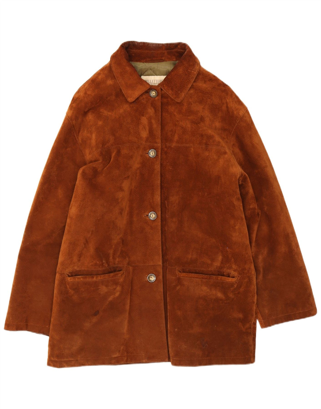 Pelletteria Γυναικείο Suede Jacket IT 48 XL Καφέ Δερμάτινο