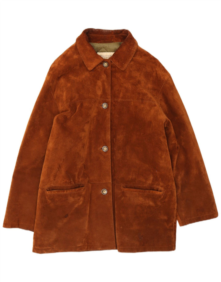 Pelletteria Γυναικείο Suede Jacket IT 48 XL Καφέ Δερμάτινο