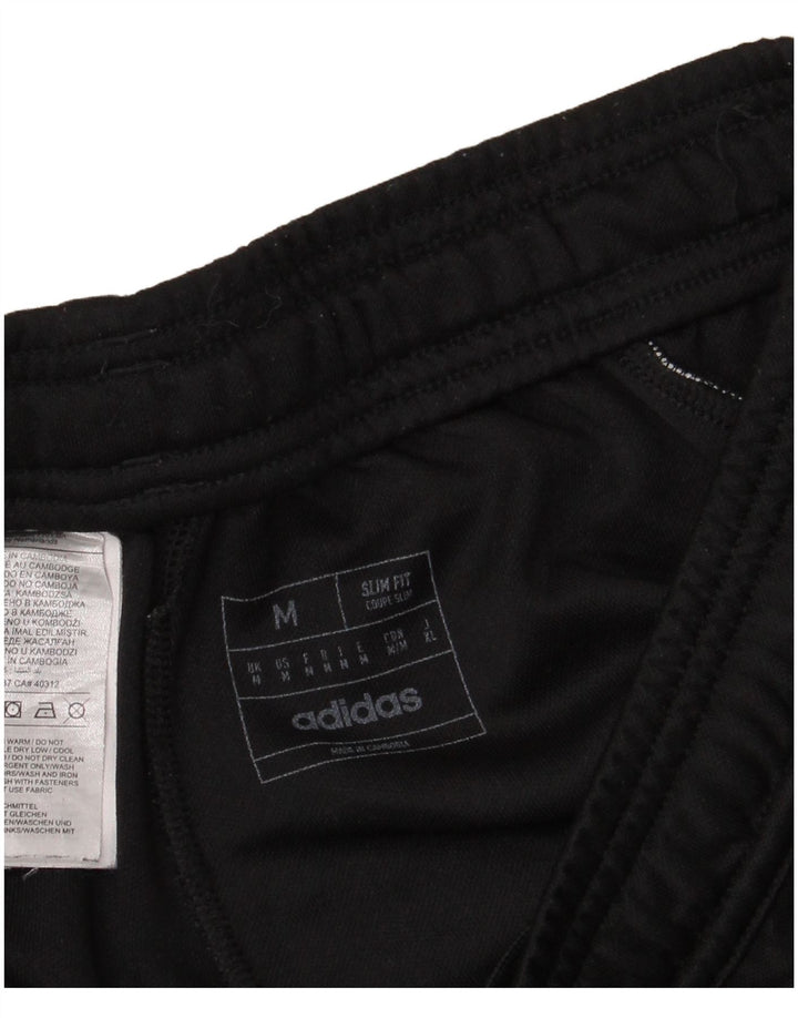 Ανδρική αθλητική φόρμα Adidas Slim Fit Παντελόνι Μεσαίο Μαύρο Πολυεστέρα