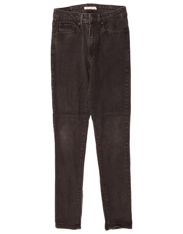 LEVI'S Γυναικείο 721 Ψηλό Skinny Jeans W27 L29 Μαύρο βαμβακερό