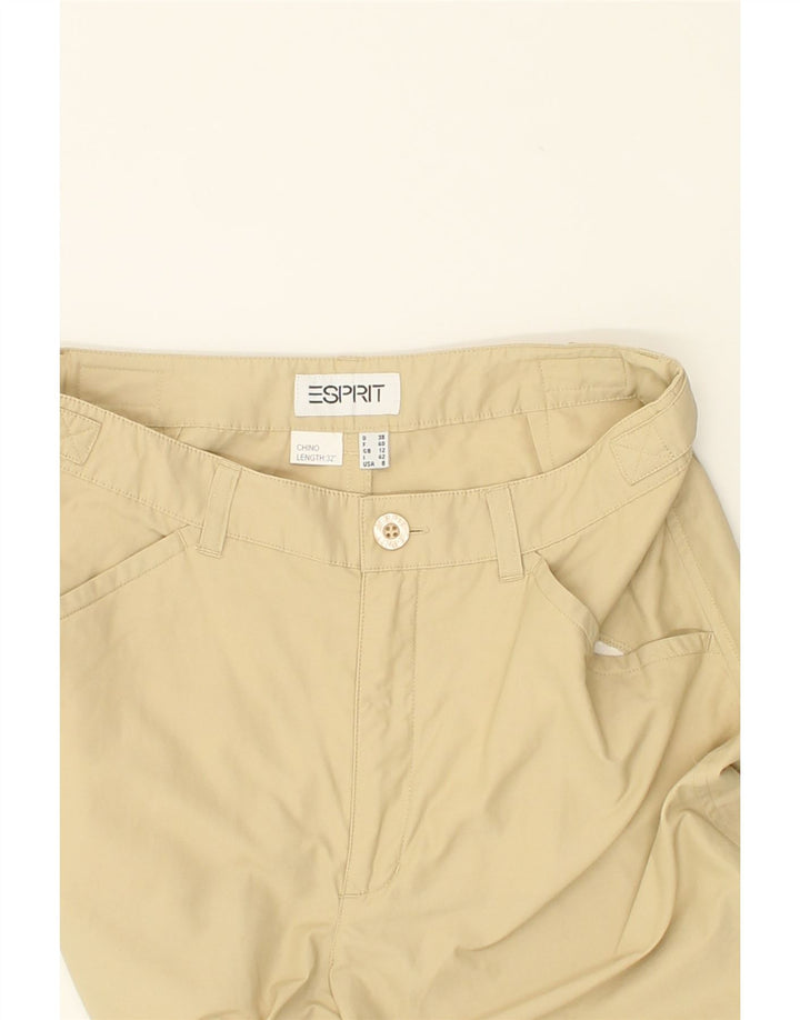 ESPRIT Womens Slim Chino Trousers UK 12 Medium W30 L32  Brown Polyamide | Vintage Esprit | Thrift | Second-Hand Esprit | Used Clothing | Messina Hembry 
