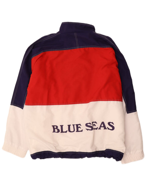 Vintage ανδρική φόρμα φόρμας με γραφικά τοπ μπουφάν UK 42 XL πολύχρωμο πολυαμίδιο