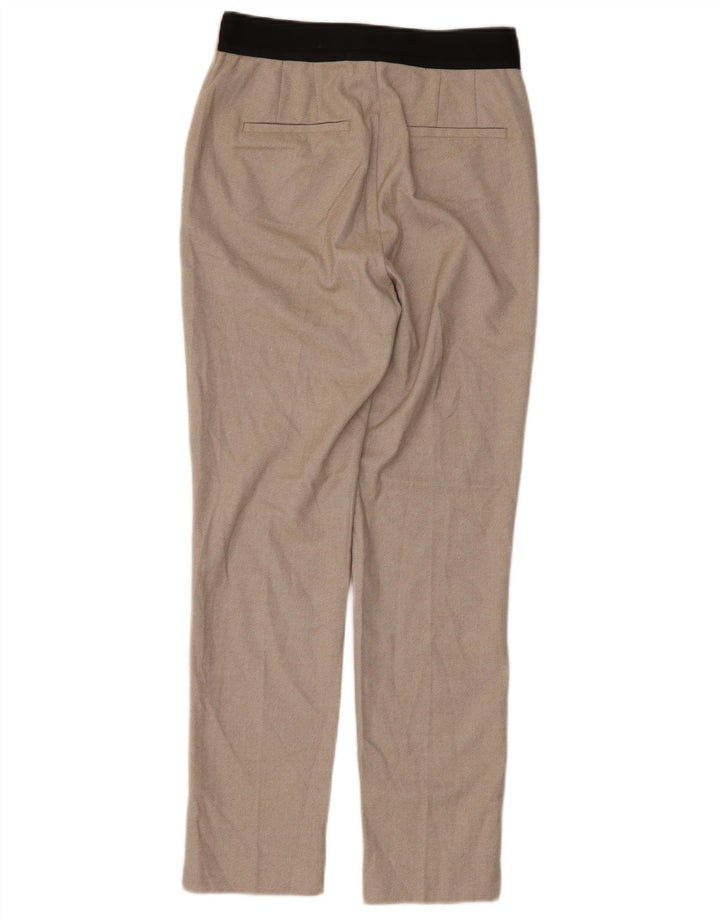 Zara Γυναικείο Slim παντελόνι Chino Small W26 L27 Beige Polyester