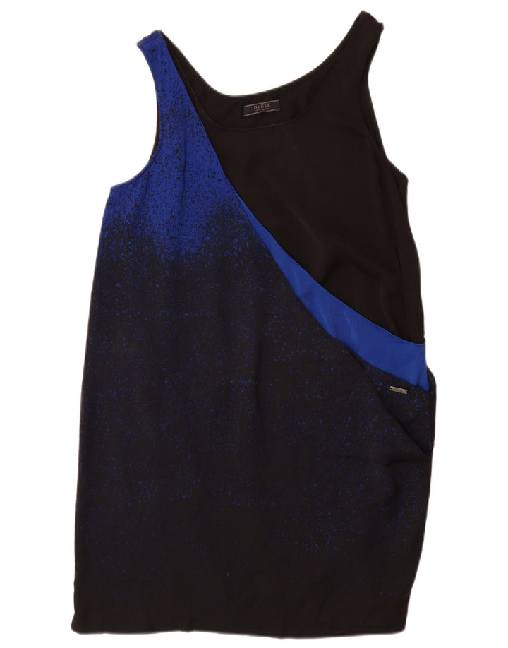 Guess Γυναικείο Αμάνικο Φόρεμα Shift UK 6 XS Μαύρο Πολυεστέρα