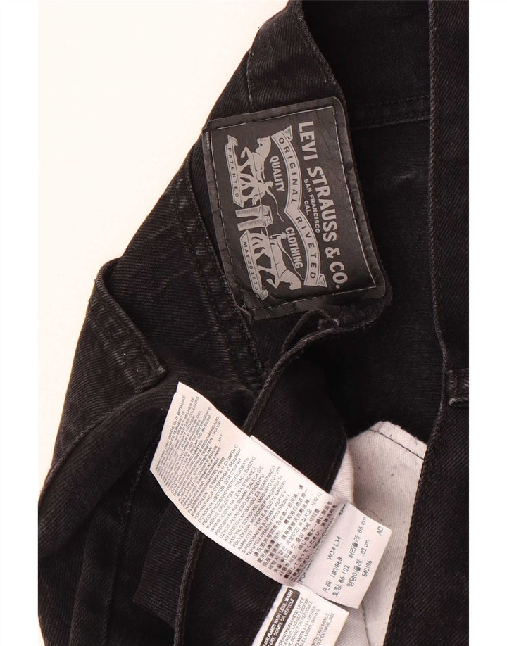 Ανδρικό τζιν Levi's Straight W34 L34 Μαύρο βαμβακερό