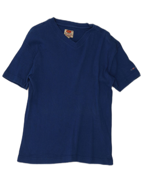 Energie Womens T-Shirt Top Large Blue Cotton