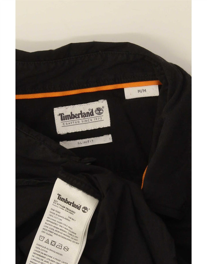 Ανδρικό πουκάμισο Timberland Slim Fit Medium μαύρο βαμβακερό