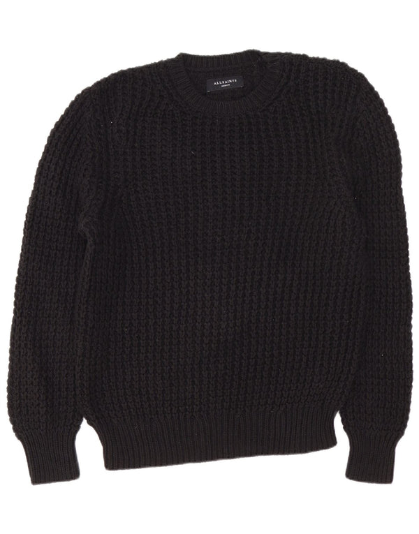 Ανδρικό πουλόβερ All Saints Crew Neck Jumper Μεσαίο μαύρο βαμβακερό