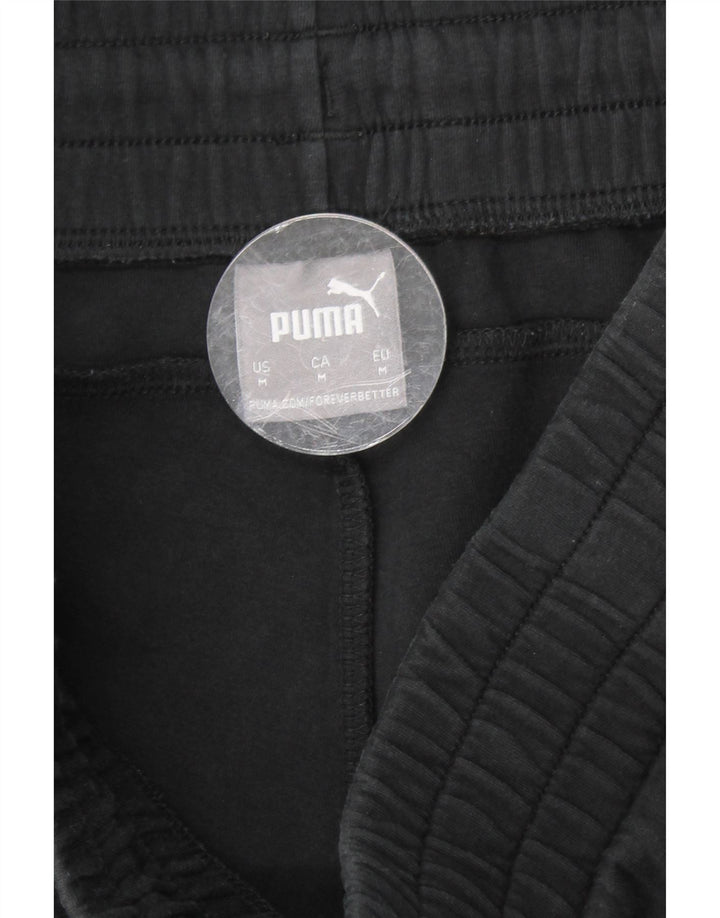 Ανδρική αθλητική φόρμα PUMA παντελόνι μεσαίο μαύρο βαμβακερό