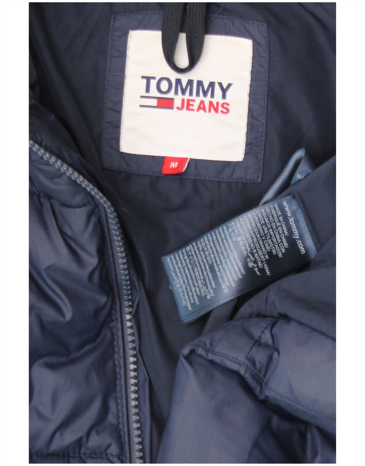 Tommy Hilfiger Γυναικείο μπουφάν με επένδυση UK 14 Medium Navy Blue Polyamide