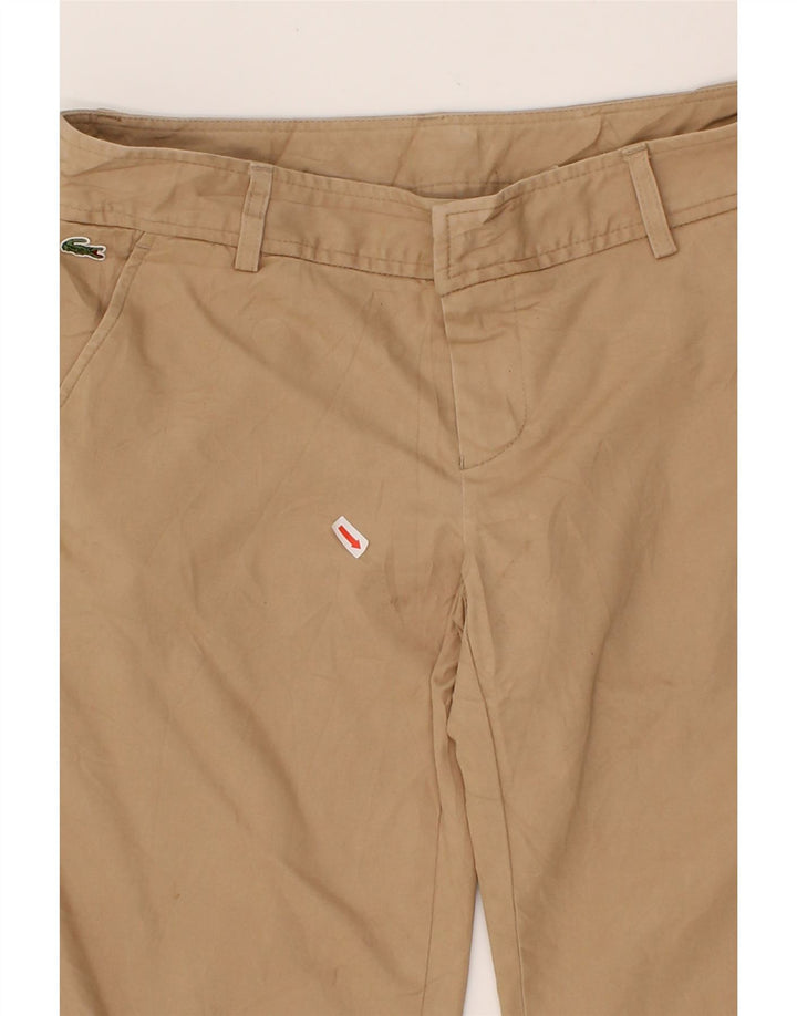 LACOSTE Womens Straight Cropped Trousers Size 38 Medium W32 L24  Beige Vintage Lacoste and Second-Hand Lacoste from Messina Hembry 