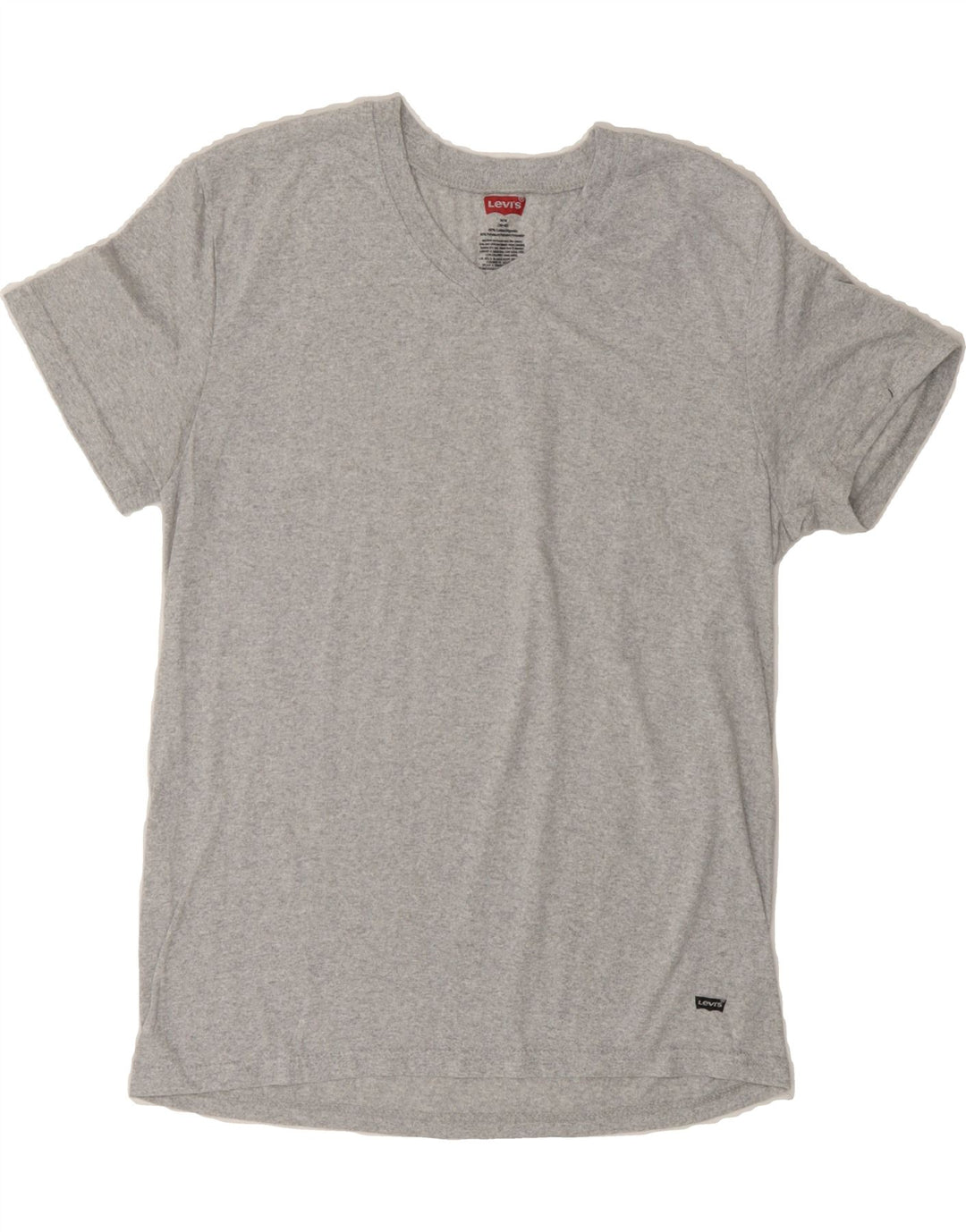 LEVI'S Mens T-Shirt Top UK 38/40 Medium Grey Polyester Vintage Levi's and Second-Hand Levi's from Messina Hembry 