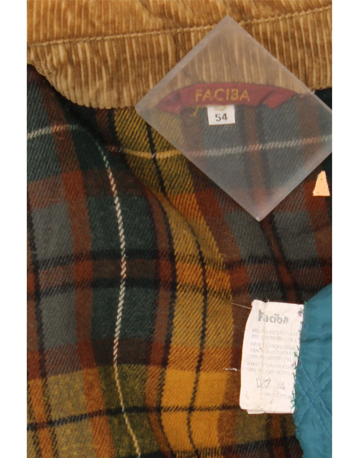 Faciba Ανδρικό Πανωφόρι με Κουκούλα IT 54 2XL Χακί Πολυεστέρας