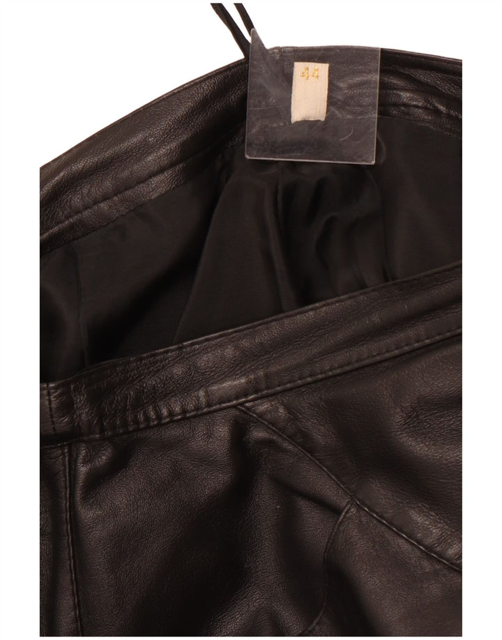 Γυναικεία Δερμάτινη Φούστα VINTAGE IT 44 Medium W32 Μαύρη