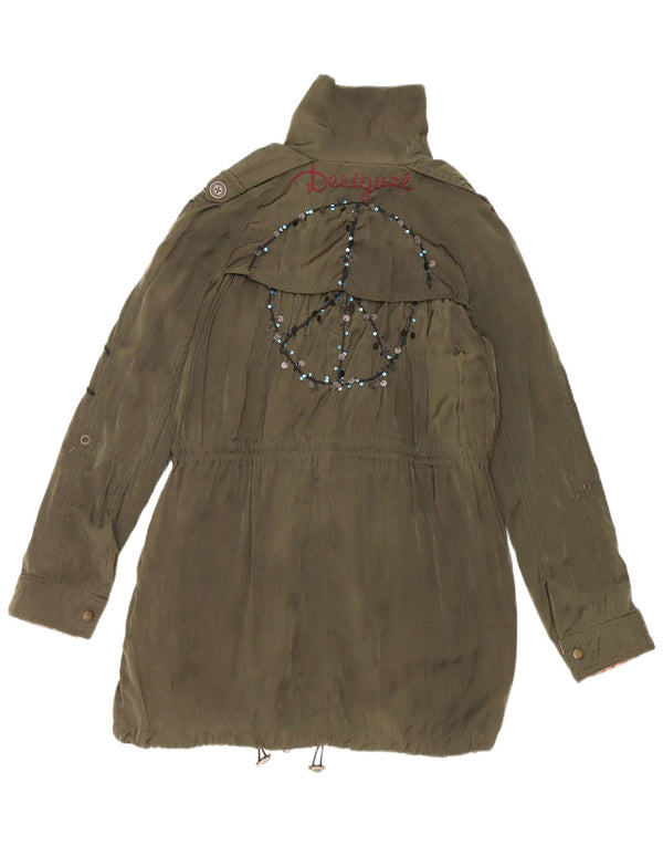 Desigual Γυναικείο Military Graphic Parka Jacket EU 38 Medium Green Floral