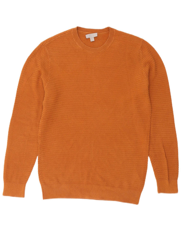 Ανδρικό πουλόβερ Cos Crew Neck Jumper Μικρό πορτοκαλί βαμβακερό