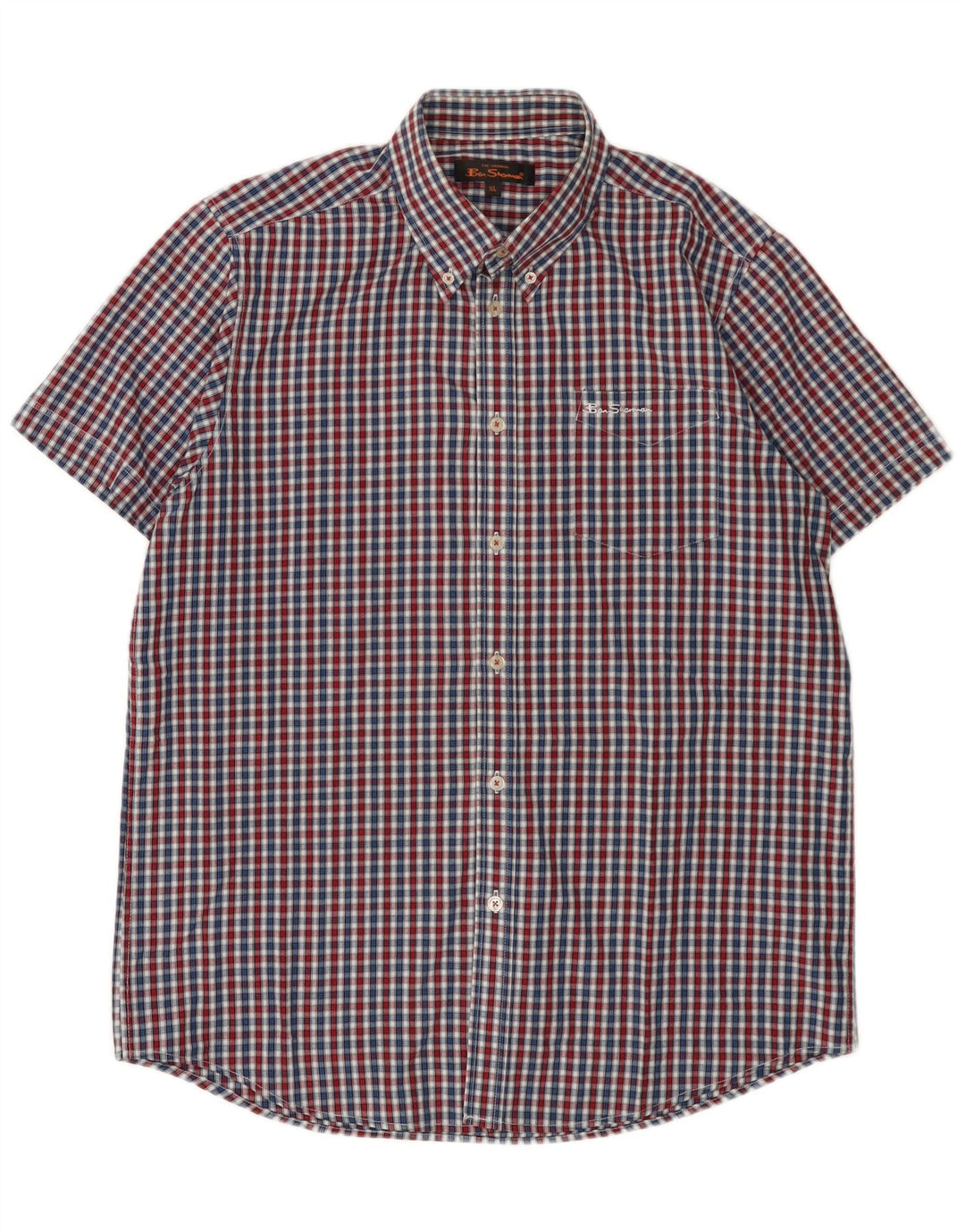 Ben Sherman Ανδρικό κοντομάνικο πουκάμισο XL πολύχρωμο Gingham