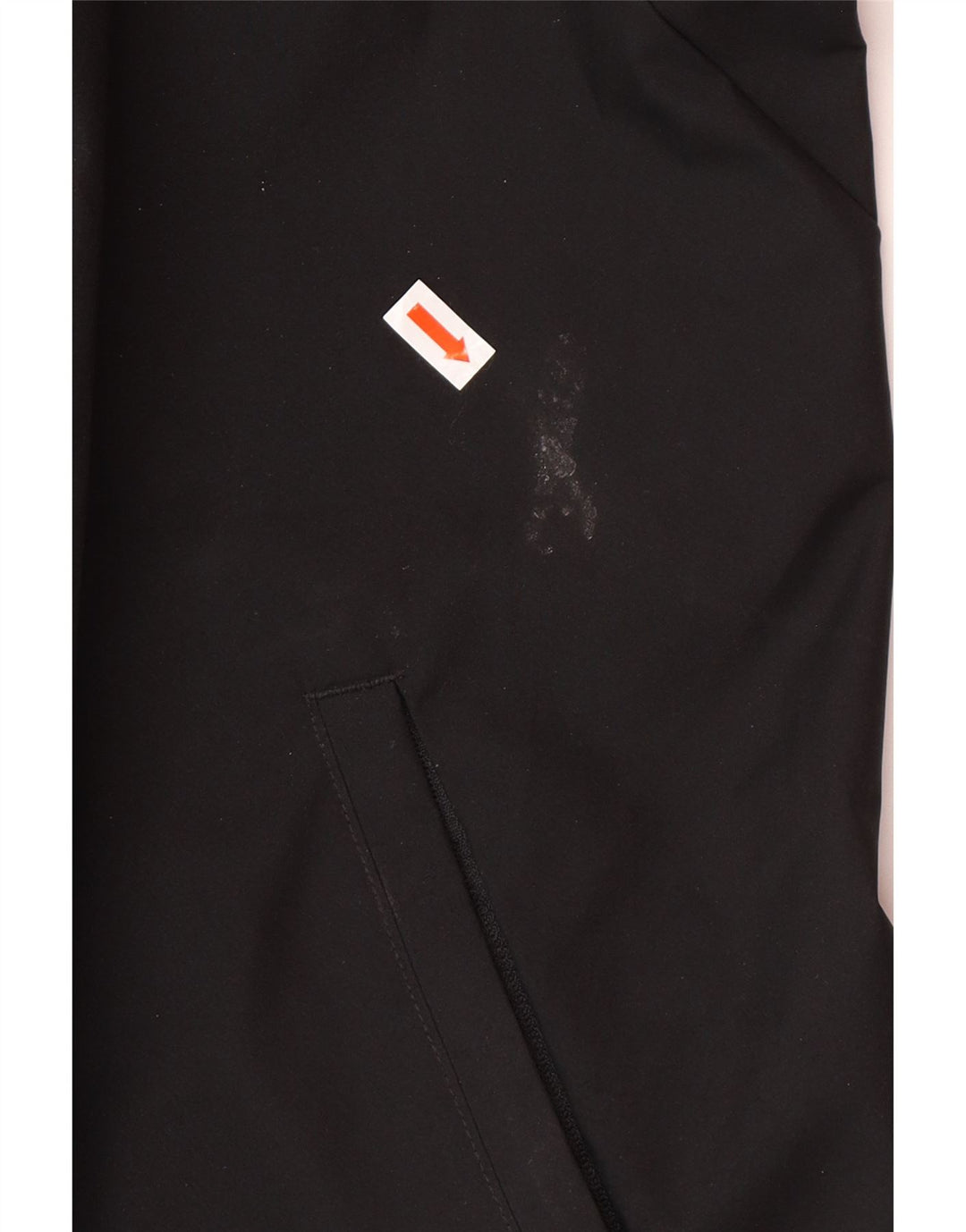 Ανδρικό μπουφάν βροχής με κουκούλα ADIDAS 46 3XL μαύρο πολυεστέρα