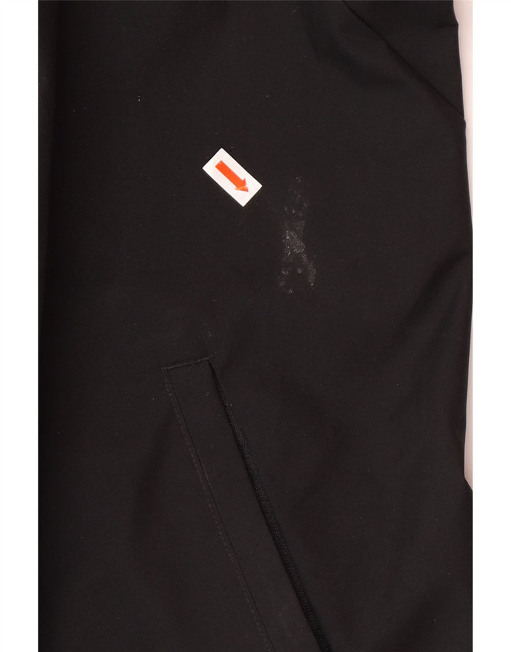 Ανδρικό μπουφάν βροχής με κουκούλα ADIDAS 46 3XL μαύρο πολυεστέρα