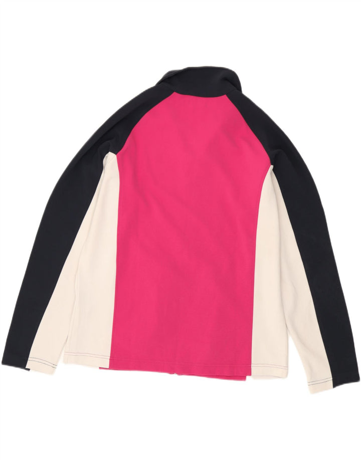 Kappa γυναικεία αθλητική φόρμα Top Jacket UK 16 Large Pink Colourblock Polyester