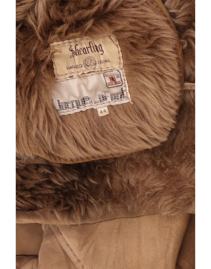 Vintage Γυναικείο Shearling Jacket IT 44 Medium Beige Shearling