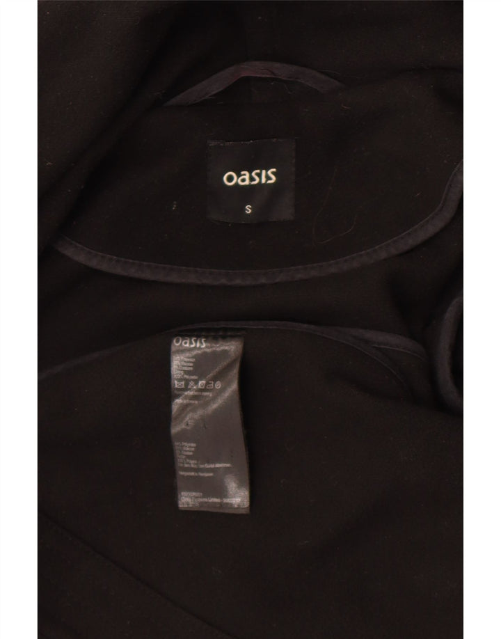 Oasis Γυναικείο Ανοιχτό Πανωφόρι UK 10 Small Black Polyester
