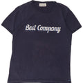 BEST COMPANY Ανδρικό γραφικό T-Shirt Top Small Navy Blue