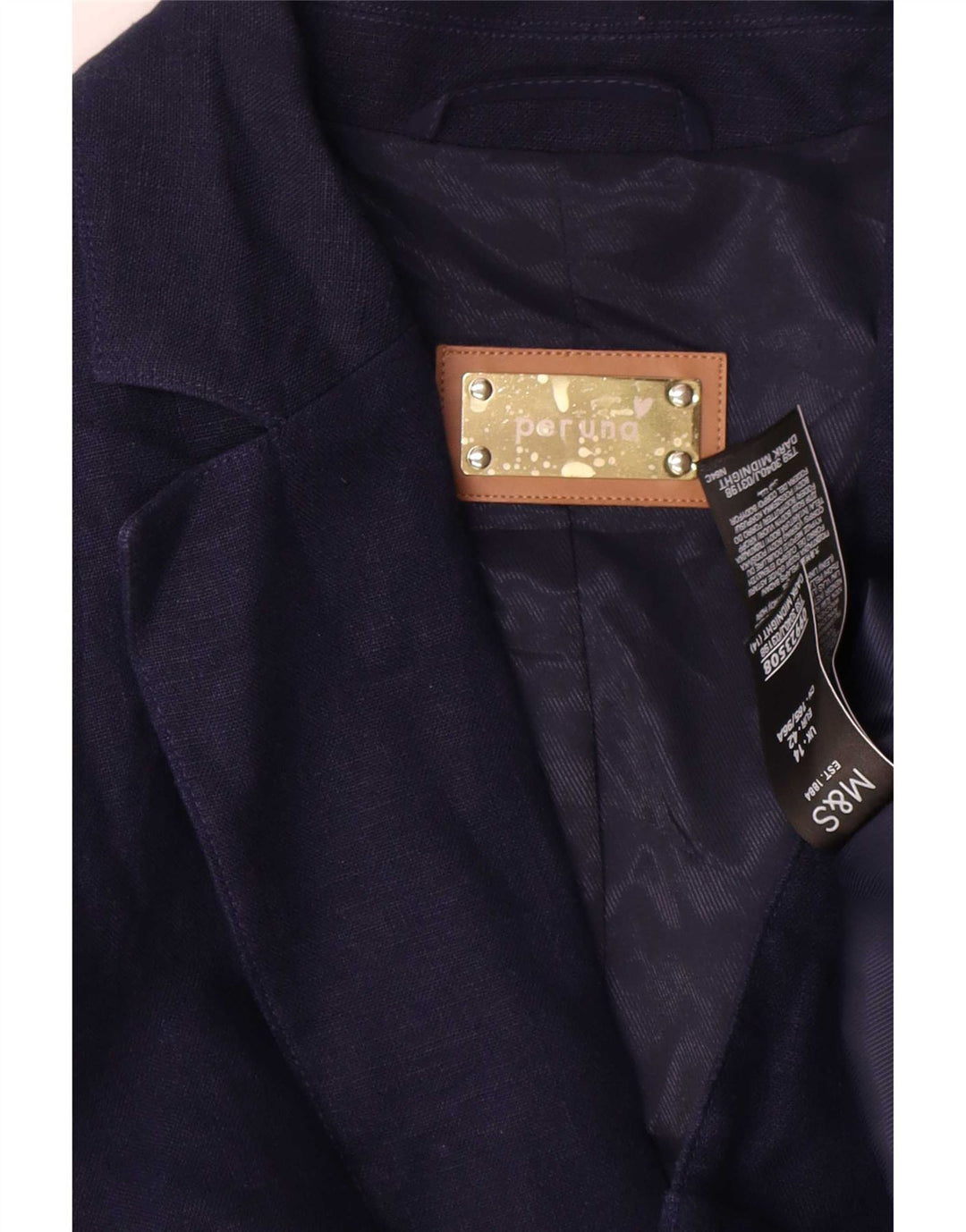 Marks & Spencer Γυναικείο 3/4 μανίκι σακάκι UK 14 μεγάλο Navy Blue