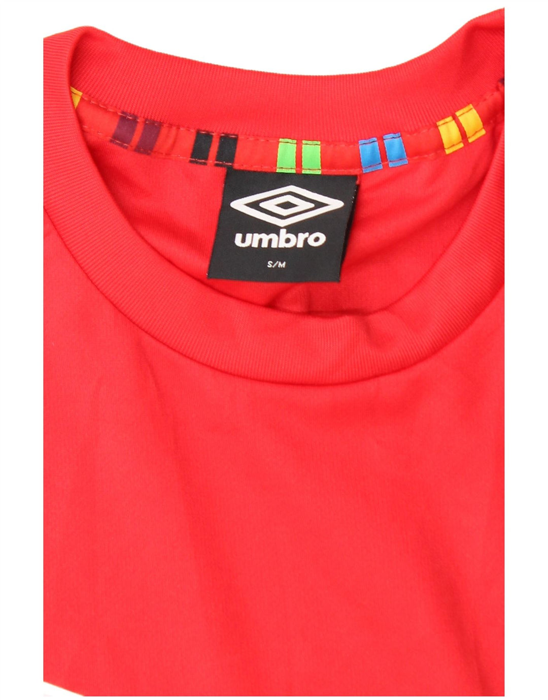 Ανδρικό T-Shirt UMBRO Top Small Red Colourblock Πολυεστέρας