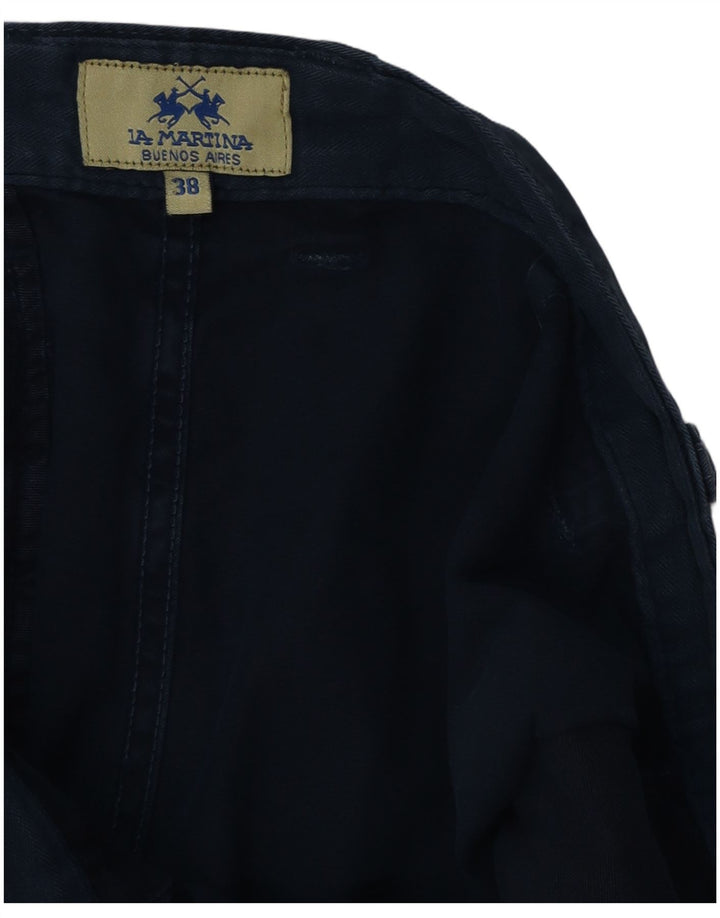 LA MARTINA Ανδρικό σορτς Chino W38 XL Navy Blue