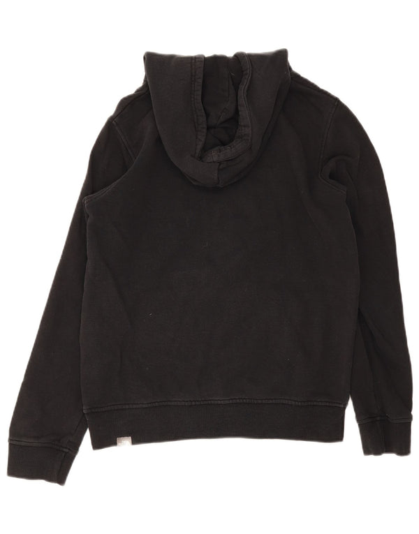 The North Face Girls Graphic Hoodie Jumper 13-14 Years XL Black Cotton