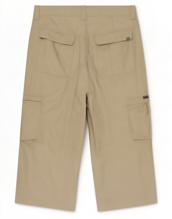 Quiksilver Ανδρικό Παντελόνι Cargo Capri Medium W32 L21 Μπεζ βαμβακερό